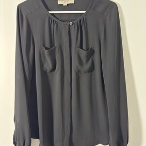LOFT Women's Classic Black Blouse